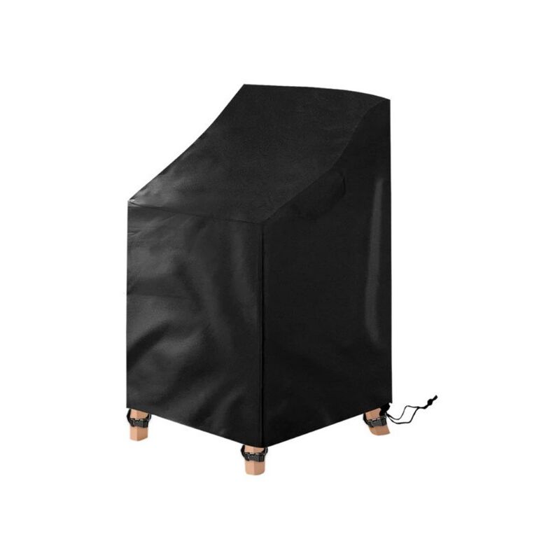 Housse Chaise de Jardin Empilable 72x92x120cm, 210D Oxford Imperméable Bache de Protection Chaise de Jardin, Nero