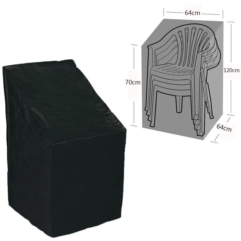 Housse Chaise de Jardin Exterieur, Housses de Fauteuil de Jardin Tissu Oxford 210D Imperméable, Coupe-Vent, Anti-UV, Housse Protection Chaise