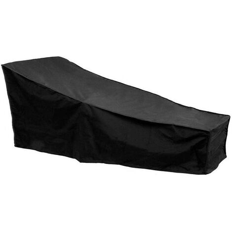 Housse Chaise Longue Jardin - Cover Couverture De Bain De Soleil, Imperm&eacuteable, Coupe-Vent, Anti-UV, &Eacutetanche Housse pour Jardin avec Mat&eacuteriau 210D Durable, 200x68x40-70cm