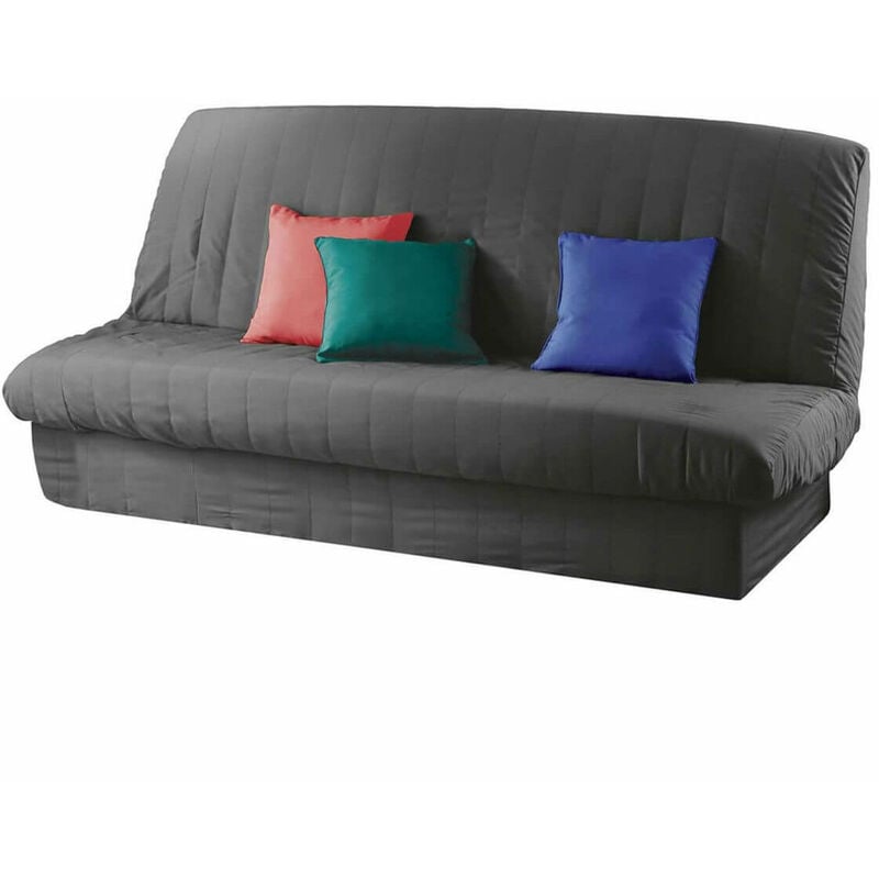 Housse clic-clac + bande à socle - Essentiel - anti tache Anthracite - Anthracite