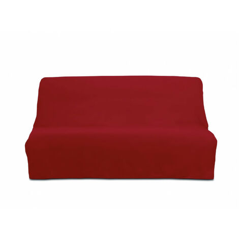 Housse clic-clac en coton PANAMA rouge