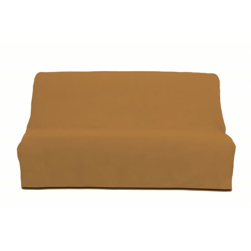 Housse clic-clac en coton panama jaune - Jaune