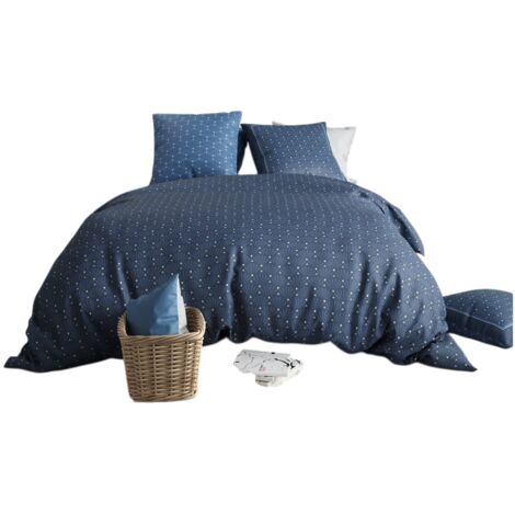 Housse couette + 2 taies 220 x 240 cm Geometrique Azura