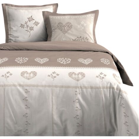 Housse couette + 2 taies 220 x 240 cm Modane