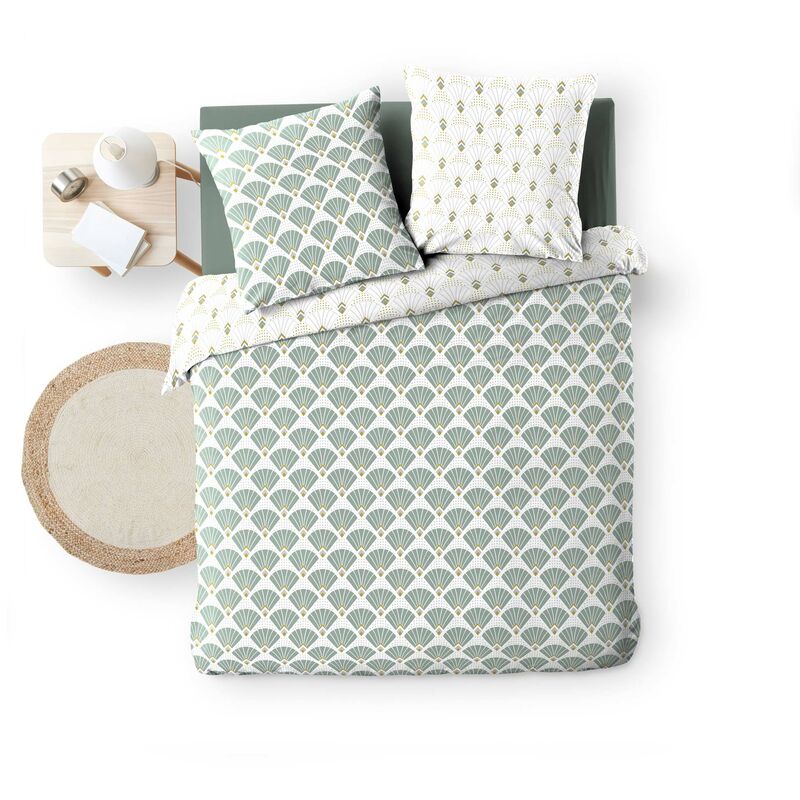 Housse couette + taies 220 x 240 cm artchic Diane Housse couette + taies 220 x 240 cm artchic Diane
