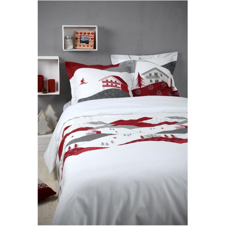Lovely Casa - Housse couette + taies 240 x 260 cm Albiez montagne