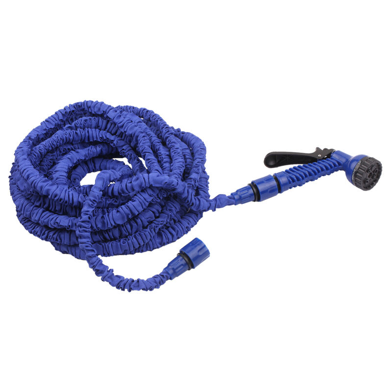Tuyau d'arrosage extensible 3 fois 46 m, 150 pi, anti-fuite, télescopique, haute pression, flexible, avec buse de pulvérisation 7 fonctions, pour