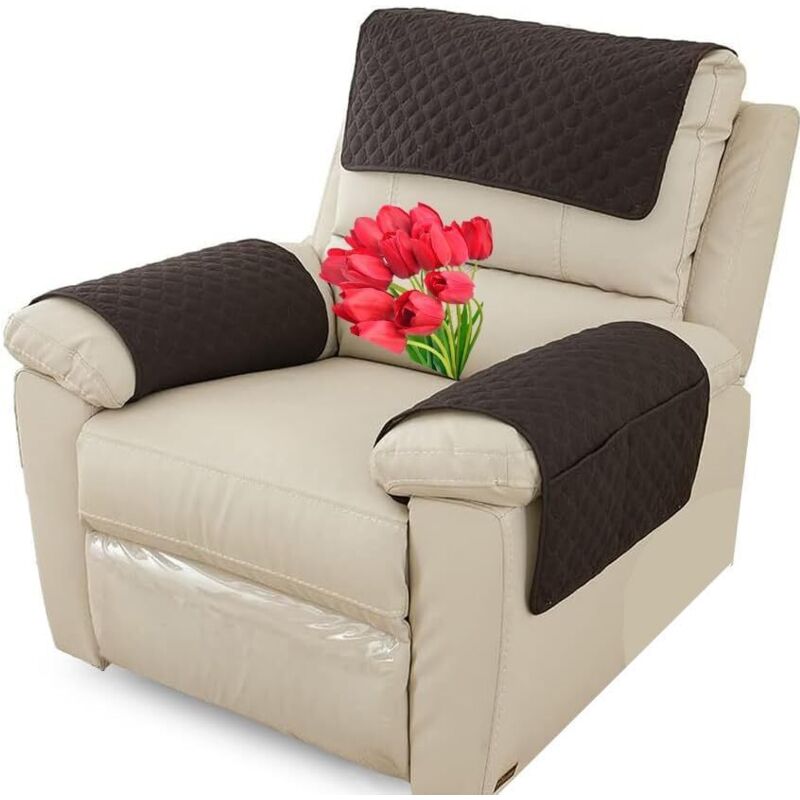 Housse D'appui-Tête pour Meubles, Housse D'accoudoir, Canapé 1 Places avec Accoudoirs Housse de Protection pour Appuie-Tête de Chaise Inclinable Housse D'appui-Tête pour Meubles, Housse D'accoudoir, Canapé 1 Places avec Accoudoirs Housse de Protection pour Appuie-Tête de Chaise Inclinable
