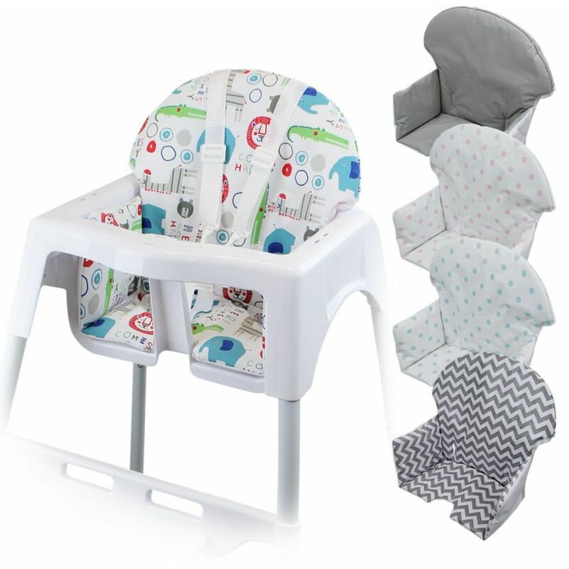 Housse d'assise pour chaise haute b&eacute;b&eacute; enfant gamme D&eacute;lice - Jungle