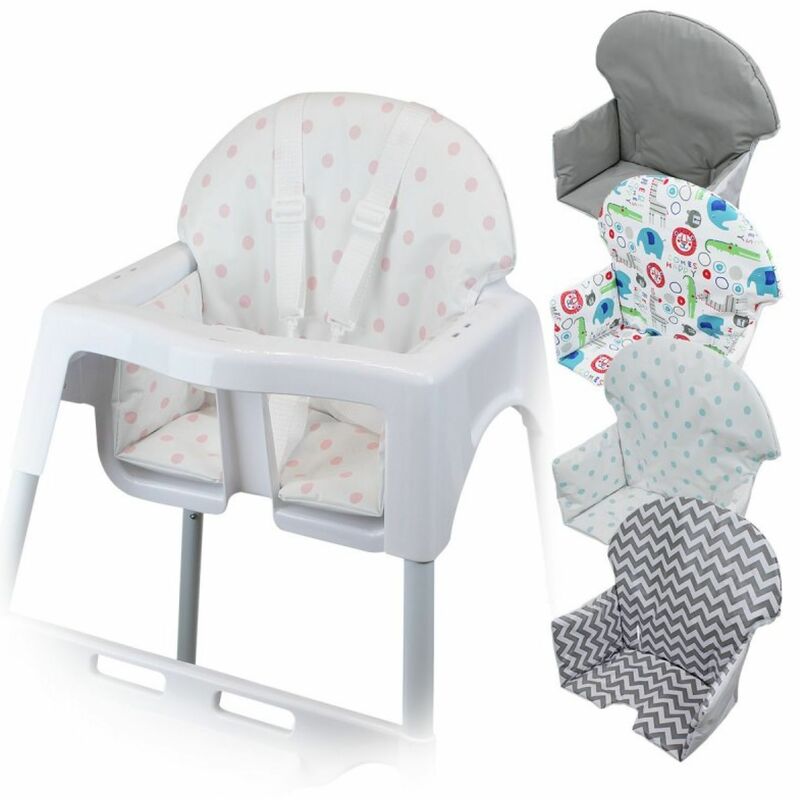 Housse d'assise pour chaise haute bébé enfant gamme Délice - Pois Roses Monsieur Bébé
