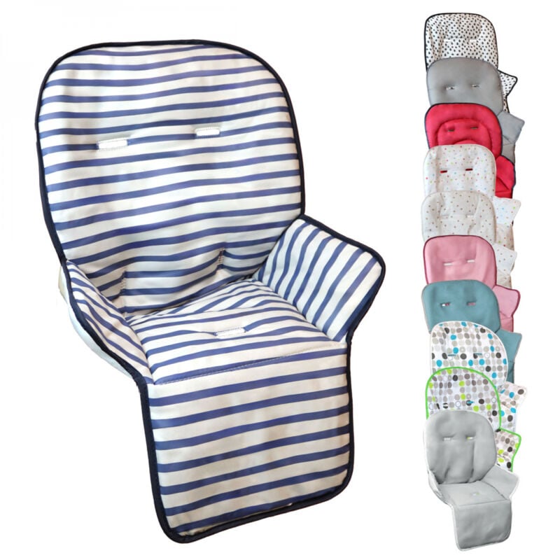 Monsieur Bébé - Housse d'assise pour chaise haute bébé enfant gamme Ptit - Marin