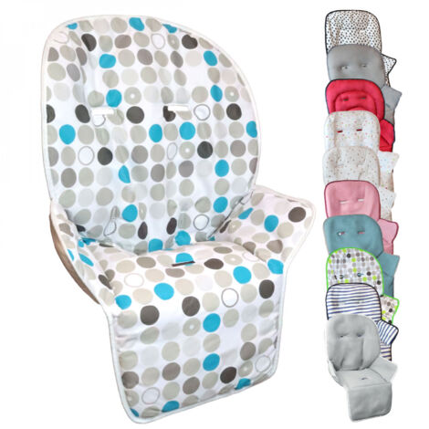 Housse d'assise pour chaise haute bébé – Rembourrage 100% polyester – Anti-transpirante et lavable – Compatible gamme Ptit – Monsieur Bébé