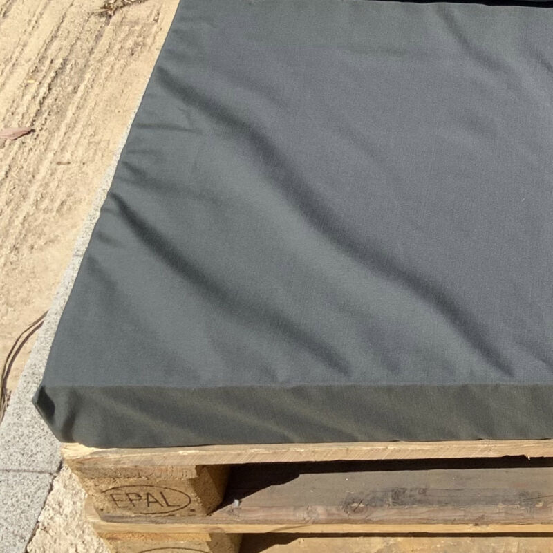 Housse d'assise pour salon palette tissus ultra résistant Gris anthracite 80x120x10 cm