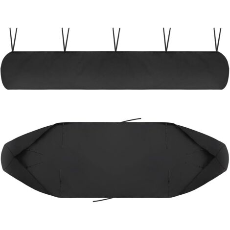 Housse de Auvent Jardin Protection, BâChe Sac de Rangement 420D Oxford Contre Les UV Anti-poussière étanche Contre la Neige et la Pluie en Hiver, pour Canopy Shelter De Terrasse Meubles (Noir, 4M)