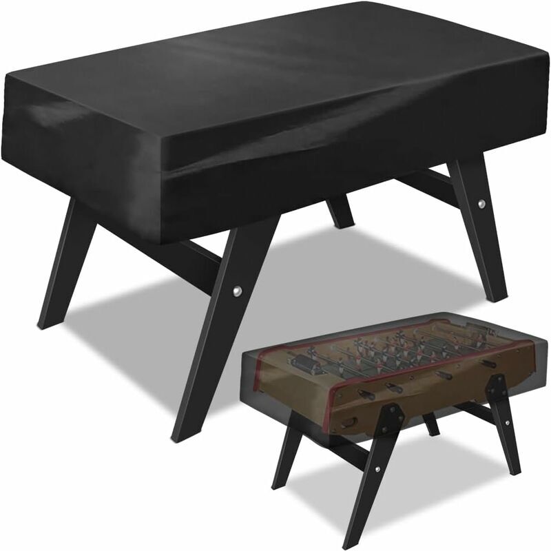 Gabrielle Housse de Baby Foot Oxford Bâche de Protection pour Table Babyfoot Etanche 163x115x48CM en Noir Universel Extérieur, Résistante aux Rayures