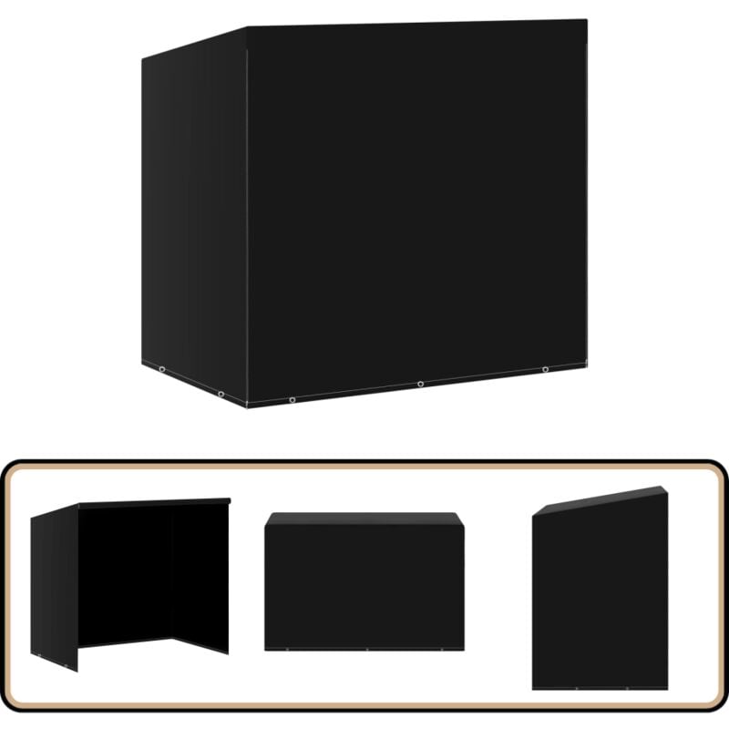 Housse de balancelle 10 œillets 2 fermetures 255x145x170 cm - Housses De Balancelle - Housse Extérieure - Housse De Meuble - Protection Mobilier