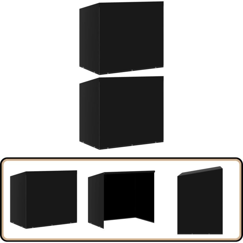 Housse de balancelle 2pcs 10 œillets 2 fermetures 255x145x170cm - Housses De Balancelle - Housses De Meubles D'extérieur - Protection Mobilier