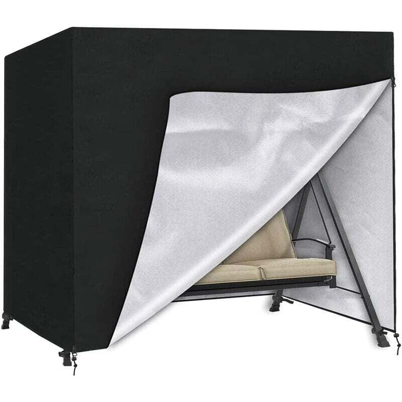 Housse de Protection Balancelle, Housse pour Balancelle 3 Places, Bâche pour Balancelle de Jardin Imperméable, Couverture de Balançoire Extérieur,