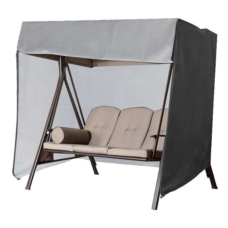 Promotion Housse de Balancelle Places Housse Protection pour Balancelle Jardin Imperméable Oxford Bâche de Balancelle Anti-UV Couverture de