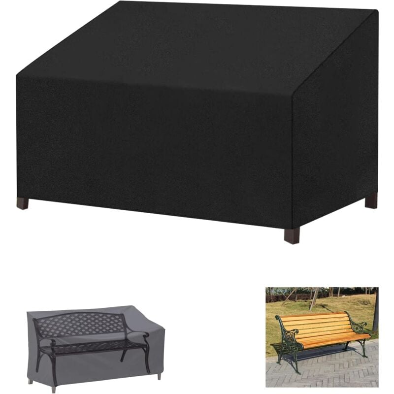 Housse de Banc de Jardin, 2 Places et Housse de Banc de Jardin Extérieur, Housse de Protection pour Mobilier de Jardin, Housse en Tissu Oxford 420D