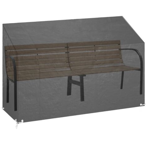Housse de banc de jardin 8 œillets 190x70x70/88 cm polyéthylène CFW94224