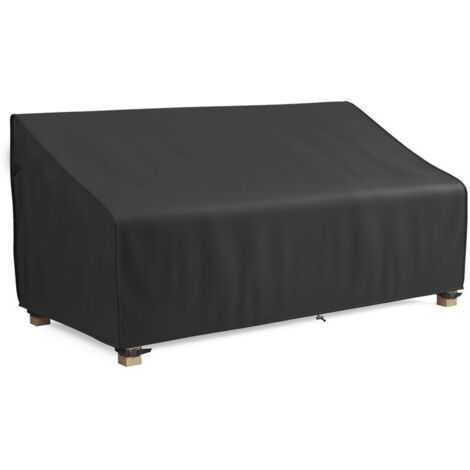 Housse de Banc de Jardin Extérieur, Housse de Protection pour Canapé 2 Places Imperméable, Coupe-Vent, Anti-UV, 210D Oxford Housse de Siège de Banc de Patio (134x66x89/63cm )