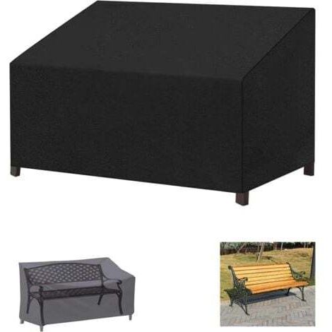 Housse de Banc de Jardin Extérieur, Housse de Protection pour Canapé 2 Places Imperméable(163x66x89/69cm)