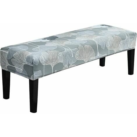 Housse de banc de salle à manger imprimée Housses de coussin de siège de banc imprimées Housse de banc rembourrée extensible Housses de chaise de salle à manger amovibles et lavables pour chambre à co