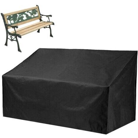 Housse de Banc d'Extérieur en Tissu Oxford - Imperméable et Résistante aux Déchirures pour Banc de Jardin, Canapés et Autres Meubles