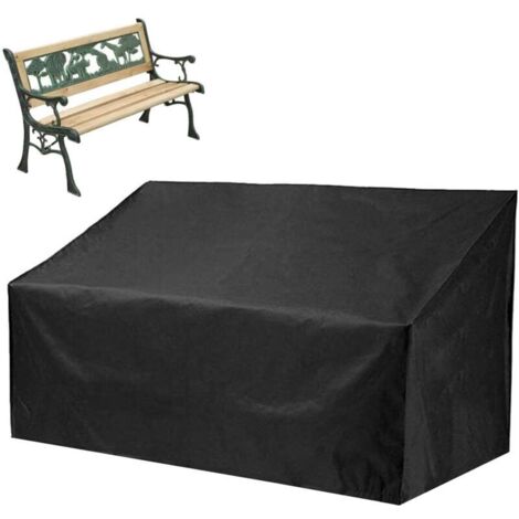 Housse de banc d'extérieur en tissu Oxford, imperméable et résistante aux déchirures, pour bancs de jardin, canapés et autres meubles, 134 x 66 x 89 cm