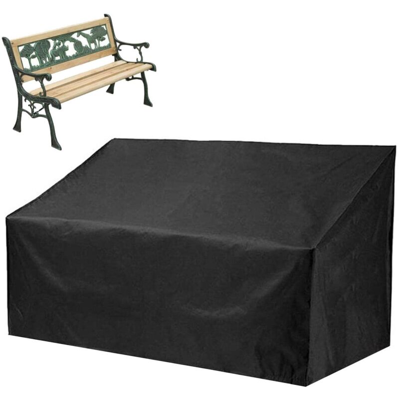 Housse de banc d'extérieur – Housse en tissu Oxford Housse imperméable et résistante aux déchirures pour banc de jardin, canapés et autres meubles