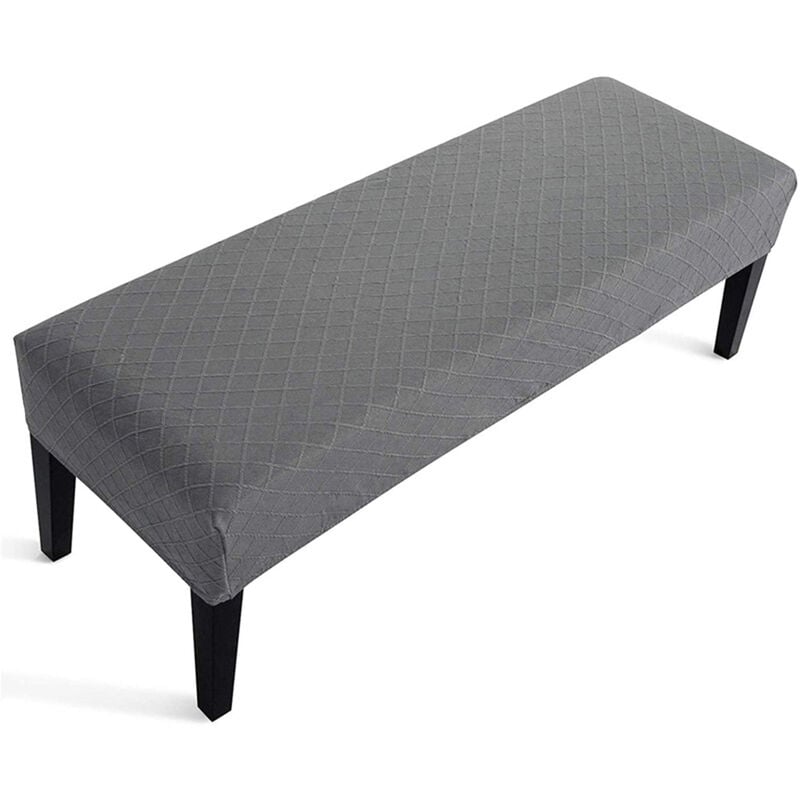 Housse de Banc Jacquard Extensible Décor Coffre de Rangement Banquette Lit pour Couloir Salon Chambre