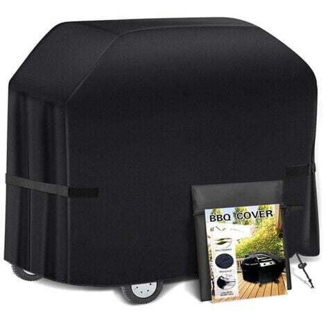 Housse de barbecue 100 x 60 x 150 cm, housse de barbecue étanche, housse de barbecue à gaz résistante aux UV, durable et pratique, résistante aux déchirures,noir