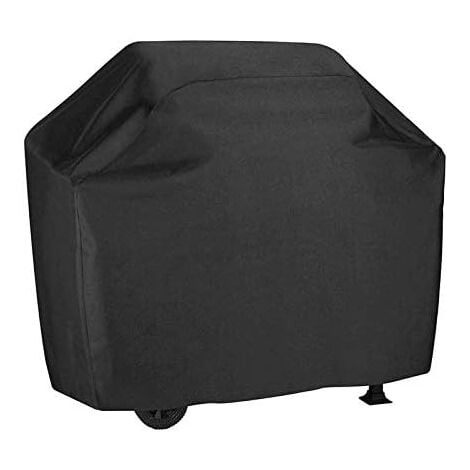 L&H-CFCAHL 117x61x117cm Noir Couverture de Barbecue Imperméable 210D Bâche de Protection BBQ Anti-UV Anti-l'eau Anti-l'humidité pour Weber Holland