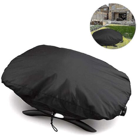 Housse de barbecue étanche 2024 pour Weber série Q, compatible avec les barbecues à gaz Weber Q1000 et Q100. Convient également aux modèles Q1200, Q1400, Q1000, Q140 et Q120.