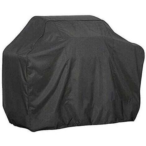 Housse de barbecue étanche en polyester 190T, housse de gril à gaz extérieure robuste avec revêtement PU argenté, dimensions 170x61x117cm, avec cordes et attaches velcro pour fixation