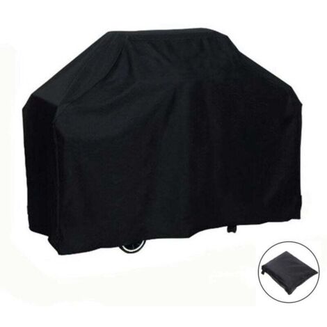 Housse de Barbecue Étanche Extérieur Tissu Oxford 210D Anti-UV Protection 150x100x125 cm