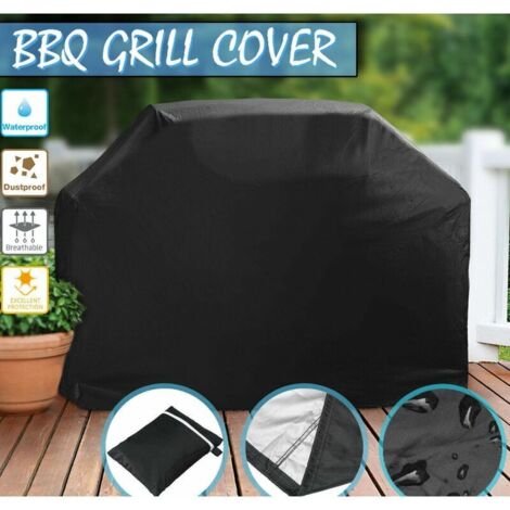 Housse de barbecue extérieure Housse de protection solaire en polyester 210D 100x60x150cm