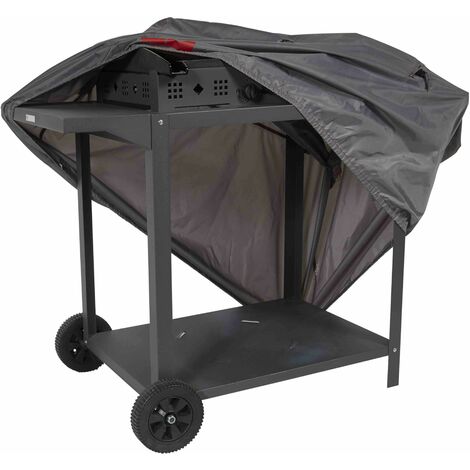 Housse de barbecue imperméable 110 x 58 x 60 cm – Élastique de maintien – 2 aérateurs anti-condensation – Sac de rangement inclus – Cov'Up