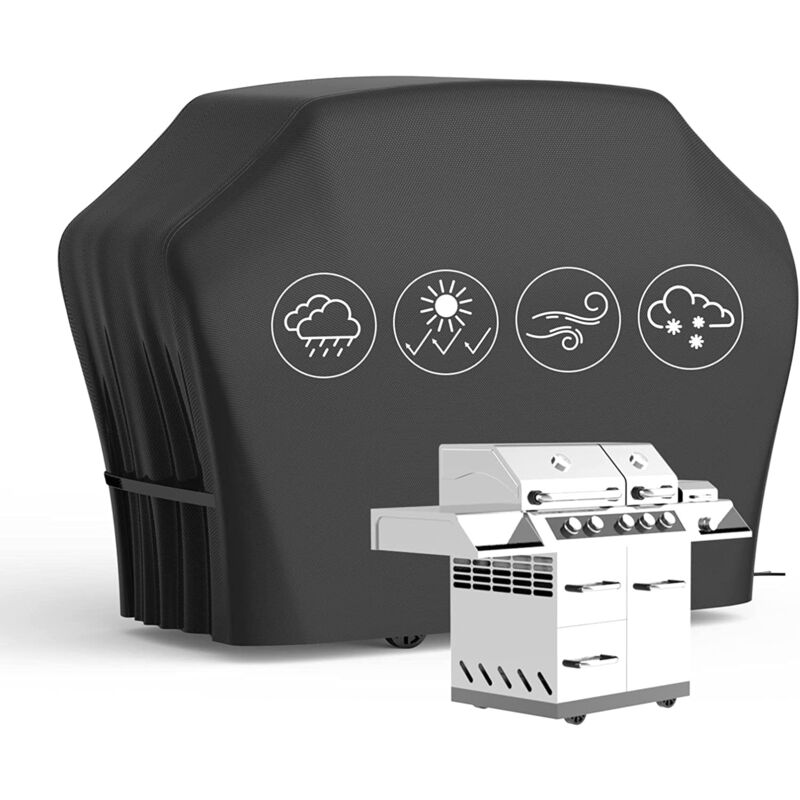 Housse de barbecue imperméable et résistante en tissu Oxford imperméable et anti-poussière 170 x 61 x 117 cm,190T