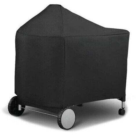 Housse de barbecue imperméable Oxford pour Weber 7152 124x65x101cm noir