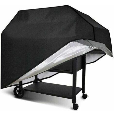 Housse de barbecue rectangulaire L-170 x 61 x 117 cm – Tissu Oxford 210D imperméable – Résistante aux UV et déchirures – Bâche de protection BBQ