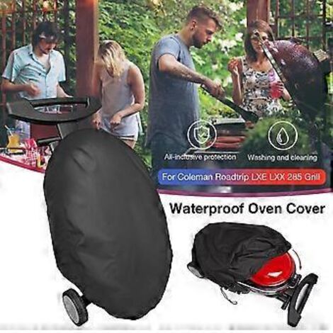 Housse de barbecue robuste compatible avec les barbecues Coleman Roadtrip LXX/LXE/285, housse imperméable toutes saisons 210D (90 x 55 x 27 cm)