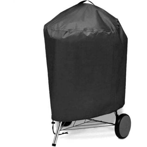 Housse de barbecue ronde 71x68cm, housse de gril extérieur, anti-pluie, anti-poussière et pare-soleil, housse de meuble, housse de barbecue