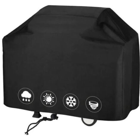 Housse de barbecue - Taille standard - 145x61x117cm - Tissu Oxford 420D - Imperméable et coupe-vent
