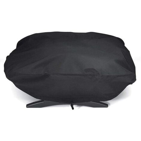 Housse de barbecue  Weber 7110 Q1000 Series - Housse de protection anti-poussière et imperméable - Coupe-vent, résistante aux UV et aux déchirures - 67,1 x 44 x 32 cm Accessoire pour grillage