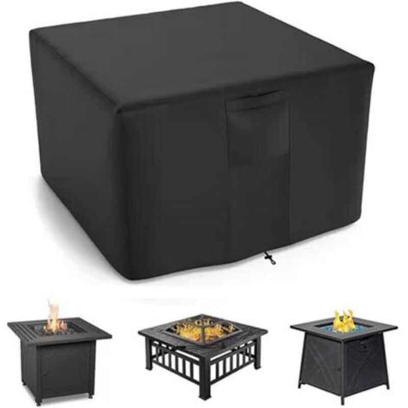 Housse De Brasero,Housse De Table Carrée pour Brasero à Gaz,Housse De Protection Imperméable pour Foyer De Jardin,pour Meubles De Foyer De Terrasse