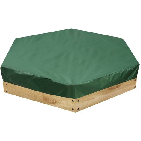 Housse de bunker hexagonale verte en tissu Oxford 210D Housse de jouet anti-poussière et étanche aux UV 230200 cm
