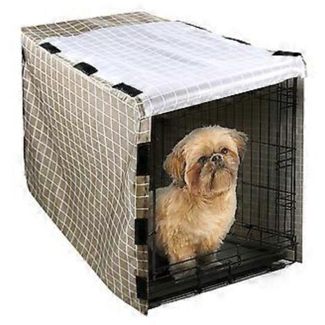Housse de cage pour chien résistante et universelle pour cage métallique - 61,6 x 43,7 x 48 cm (24 pouces) - Housse uniquement