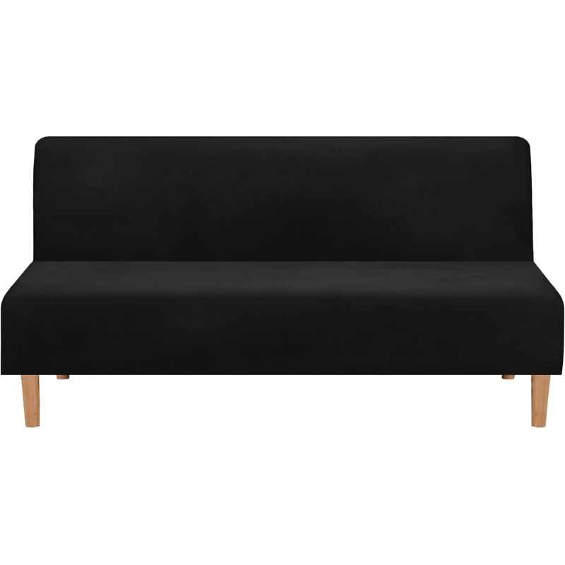 Housses de canapé Housse de canapé convertible sans accoudoirs, en velours extensible, épaisse, douce, confortable, pour canapé-lit, canapé lit Housses de canapé Housse de canapé convertible sans accoudoirs, en velours extensible, épaisse, douce, confortable, pour canapé-lit, canapé lit